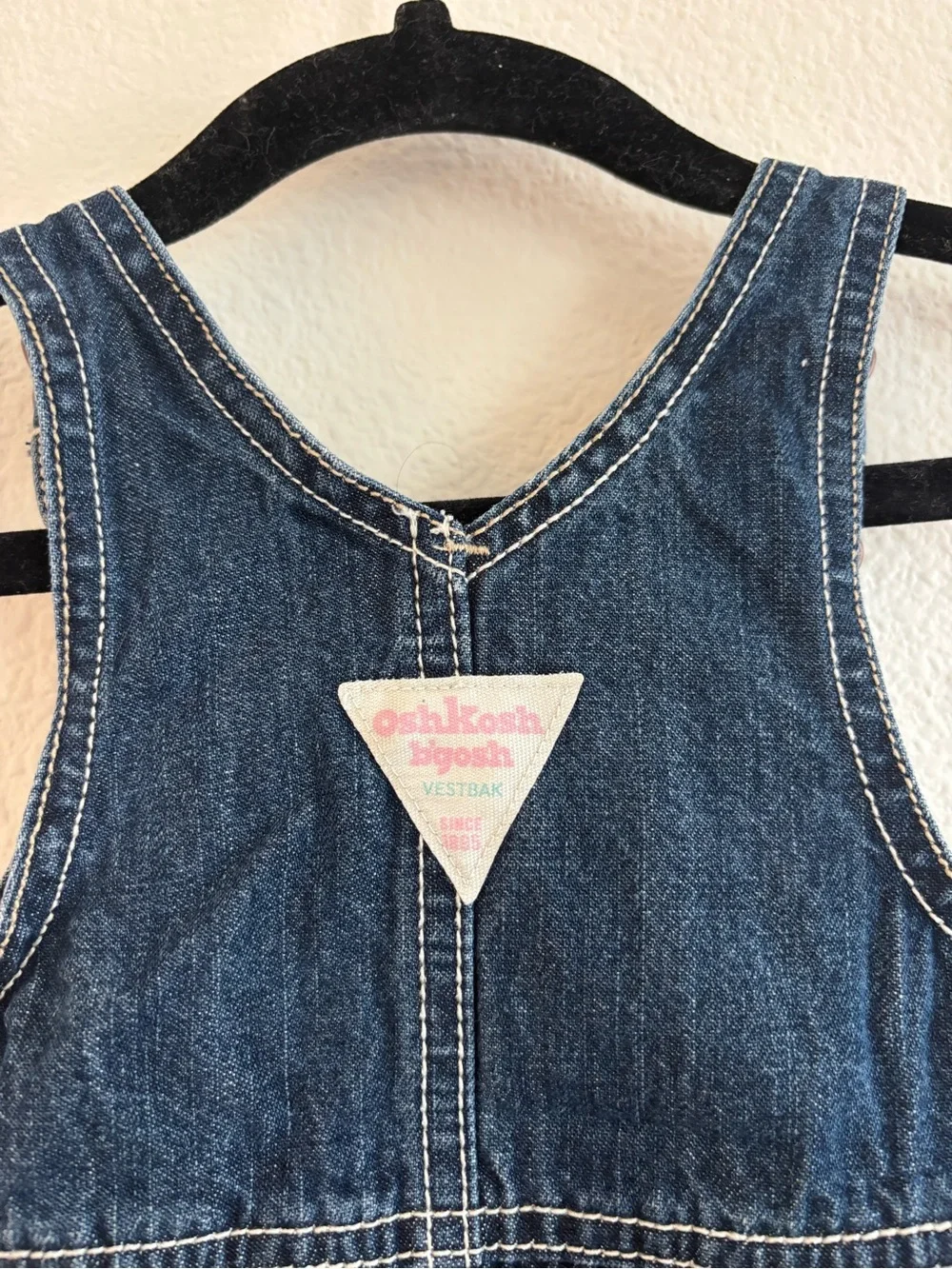 vintage Oshkosh denim overall dress size 18 months